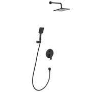 Beliani Concealed Shower Set With Rainshower Guaratuba Black