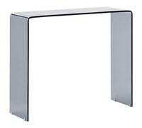Beliani Console Table KENDALL Tempered Glass Black, Black
