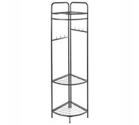 Beliani Corner Coat Stand Lawton Black