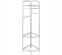 Beliani Corner Coat Stand Lawton Silver