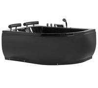 Corner Hot Tub with LED PARADISO Right Hand 1580 x 1130 mm Black