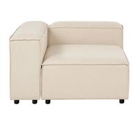 Beliani Corner Seat Ardal Right Hand Beige Fabric