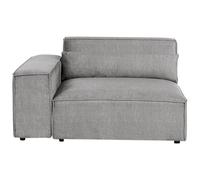 Right Hand Fabric Seat Section Grey HELLNAR