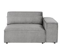 Beliani Corner Seat Hellnar Left Hand Grey Fabric