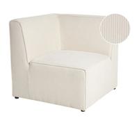 Beliani Jumbo Cord Corner Section Beige Lemvig, Brown