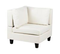Beliani Corner Seat Unstad Fabric Off-White