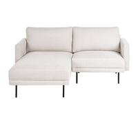 Beliani Corner Sofa 2 Seater Breda Fabric Light Beige Right Hand
