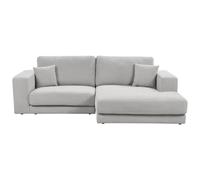 Corner Sofa 3 Seater LOFOTEN Fabric Light Grey Left Hand