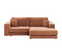 Corner Sofa 3 Seater LOFOTEN Fabric Light Red Left Hand