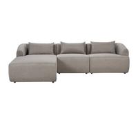 Corner Sofa 3 Seater SVANSELE Fabric Taupe Right Hand