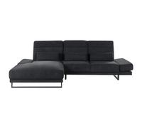 Beliani Corner Sofa 4 Seater Ikast Fabric Black Right Hand