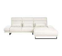 Beliani Corner Sofa 4 Seater Ikast Fabric Off-White Left Hand