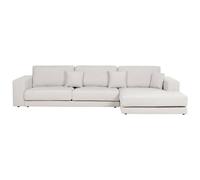 Corner Sofa 4 Seater LOFOTEN Fabric Off-White Left Hand