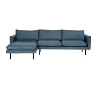 Corner Sofa 4 Seater VINTERBRO Chenille Blue Right Hand