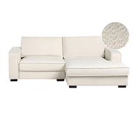 Beliani Corner Sofa KOLDING Boucle Light Beige Left Hand