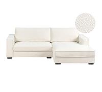 Beliani Corner Sofa Renders Boucle Off-White Left Hand
