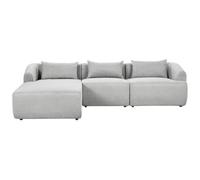 Beliani Corner Sofa Svansele Fabric Light Grey Right Hand