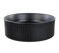 Beliani Countertop Basin Geldo 370 mm Ceramic Black