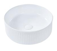Beliani Countertop Basin Geldo 370 mm Ceramic White