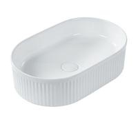 Beliani Countertop Basin Geldo 490 X 310 mm Ceramic White
