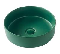 Beliani Countertop Basin Gudar 370 mm Ceramic Dark Green