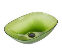 Beliani Countertop Basin Moengo 540 X 360 mm Solid Surface Green