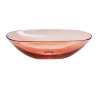 Beliani Countertop Basin Moengo 540 X 360 mm Solid Surface Light Red