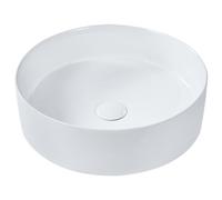 Beliani Countertop Basin Tebar 400 mm Ceramic White