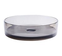 Beliani Countertop Basin Tolosa 360 mm Solid Surface Black
