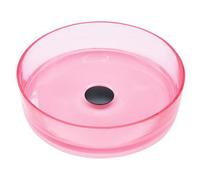 Beliani Countertop Basin Tolosa 360 mm Solid Surface Pink