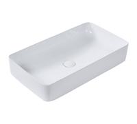 Beliani Countertop Basin Ulua 610 X 350 mm Ceramic White