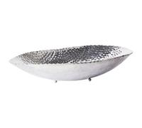 Beliani Decorative Bowl IBRASH Metal Silver, Silver