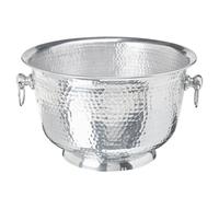 Beliani Decorative Bowl Pompeii Metal Silver