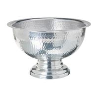 Beliani Decorative Bowl TIWANAKU Metal Silver, Silver