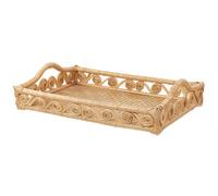 Beliani Decorative Tray Calayan Rattan Beige