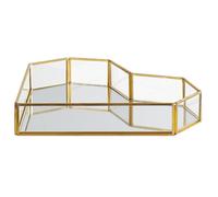 Beliani Mirrored Decorative Tray Gold Pontivy