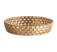 Beliani Decorative Tray SUEZ Metal Gold, Gold