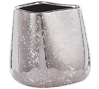 Beliani Decorative Vase Cirta Stoneware 20 Cm Gold