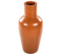 Beliani Decorative Vase Karfi Ceramic 37 Cm Orange