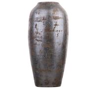 Beliani Decorative Vase Lorca Ceramic 48 Cm Dark Grey