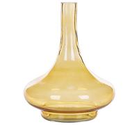 Beliani Decorative Vase Paneer 30 Cm Glass Yellow