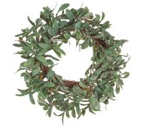 Beliani Decorative Wreath DANRUN 65 cm Green, Green
