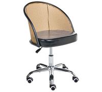 Beliani Desk Chair Baltimore Faux Leather Black