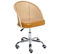 Desk Chair BALTIMORE Faux Leather Brown