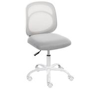 Desk Chair BLISSFUL Fabric Light Grey
