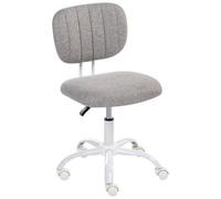 Desk Chair BUBBLY Fabric Light Grey
