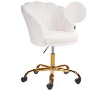 Desk Chair MONTICELLO Boucle White