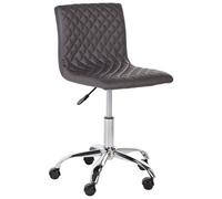 Beliani Desk Chair Orlando Faux Leather Dark Grey