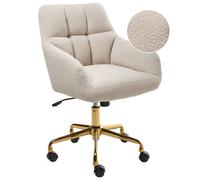 Desk Chair PALMDALE Boucle Light Beige