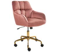 Desk Chair PALMDALE Velvet Pink